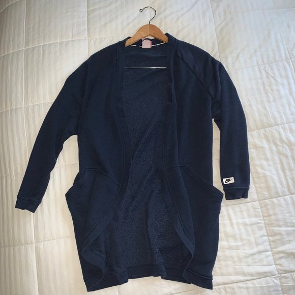 nike open front cardigan
